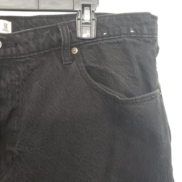 Abercrombie & Fitch Loose High Rise Black Jeans Womens 34 18 - Picture 10 of 10